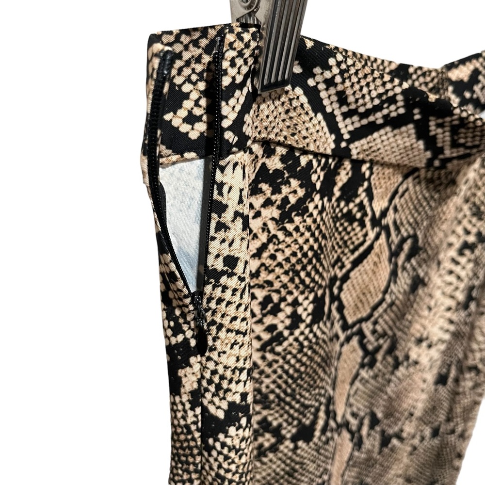 Zara Snake Print Midi Skirt With Buttons And Fron… - image 7